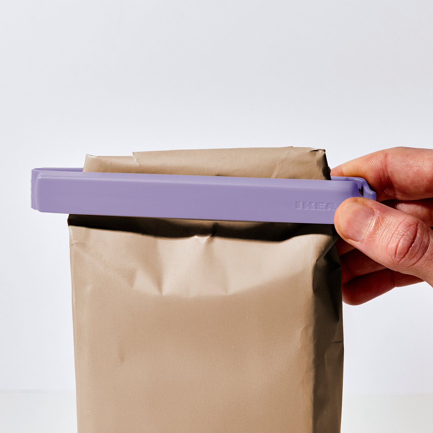 BEVARA sealing clip, green/lilac, 6 pack