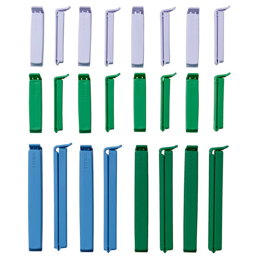 BEVARA sealing clip, set of 24, mixed colours