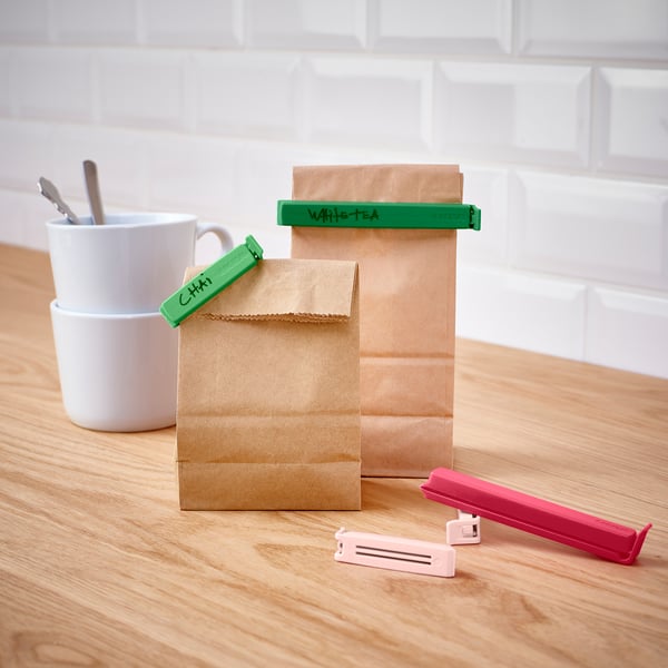 BEVARA - BEVARA Sealing clip, set of 26, mixed colours