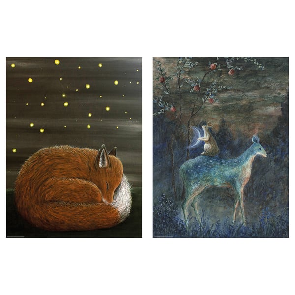 BILD poster, sleeping by lights of the night, 30x40 cm, 2 pack