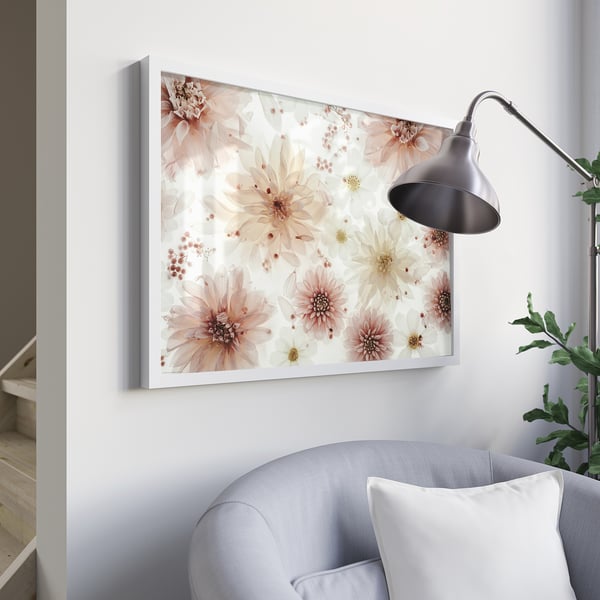 BILD - BILD Poster, flowers-transparent, 70x50 cm