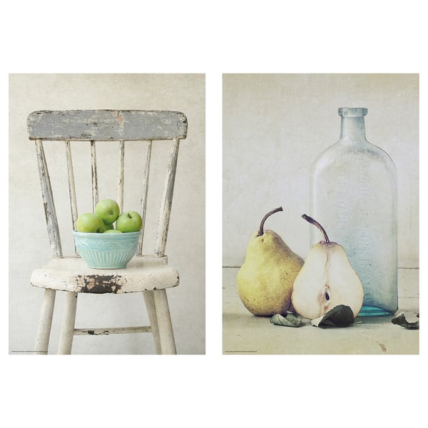 BILD poster, still life with fruit, 21x30 cm, 2 pack
