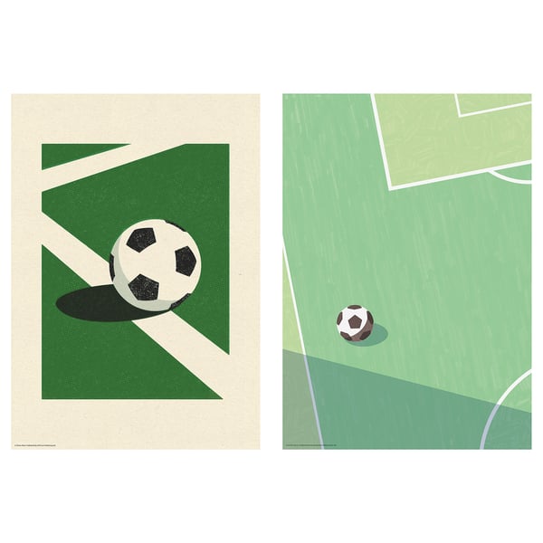 BILD - BILD Poster, football match, 21x30 cm