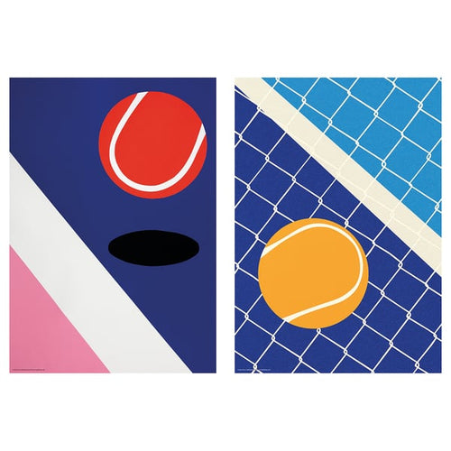 BILD poster, tennis match, 21x30 cm, 2 pack