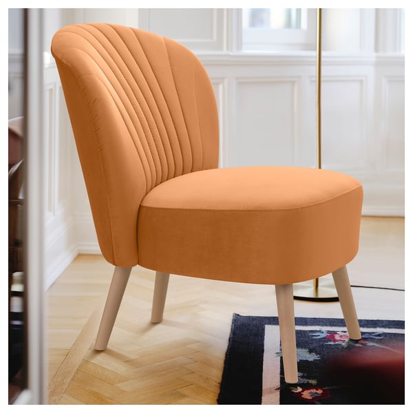 BILLHAMN easy chair, Kallboda dark yellow, 59x82x78 cm
