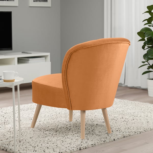 BILLHAMN easy chair, Kallboda dark yellow, 59x82x78 cm