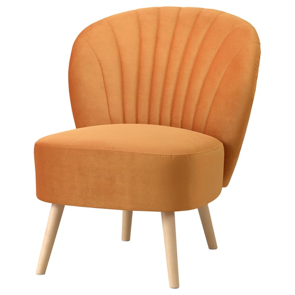 BILLHAMN easy chair, Kallboda dark yellow, 59x82x78 cm