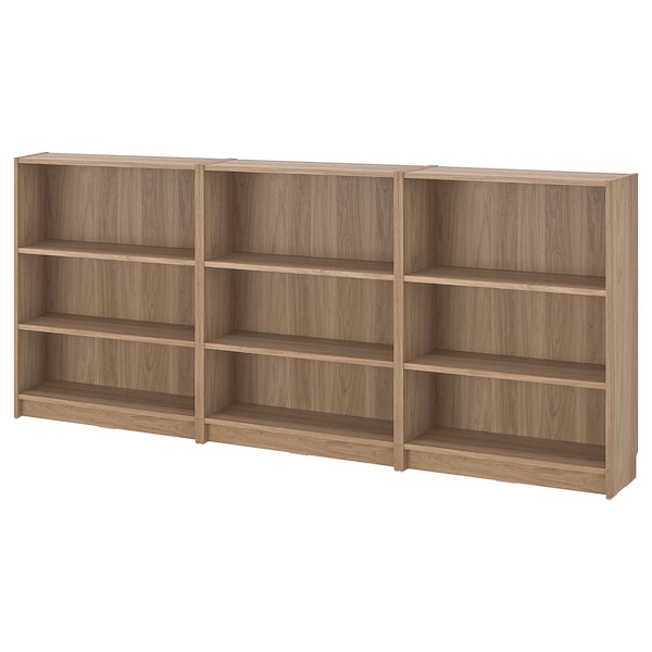 BILLY - Bookcase combination, oak effect, 240x28x106 cm