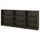 BILLY - Bookcase combination, dark brown oak effect,240x28x106 cm