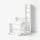 BILLY bookcase comb w foldable table, white, 120x202 cm