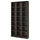 BILLY - Bookcase/elem supplement combination, dark brown oak effect,120x28x237 cm