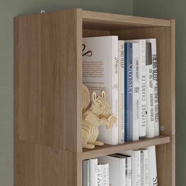 BILLY height extension unit, oak effect, 40x28x35 cm