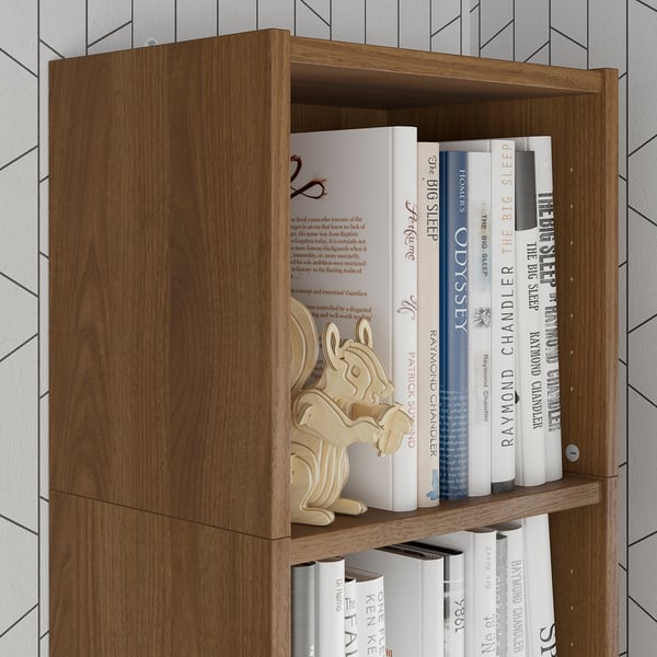 BILLY height extension unit, brown walnut effect, 40x28x35 cm