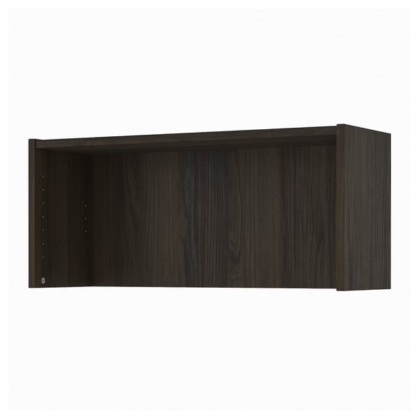 BILLY height extension unit, dark brown oak effect, 80x28x35 cm