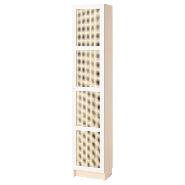 BILLY / HÖGADAL - Bookcase with door, birch effect,40x30x202 cm
