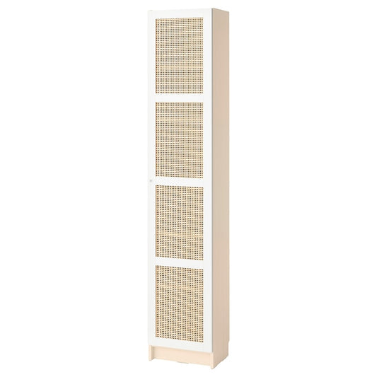 BILLY / HÖGADAL - Bookcase with door, birch effect,40x30x202 cm