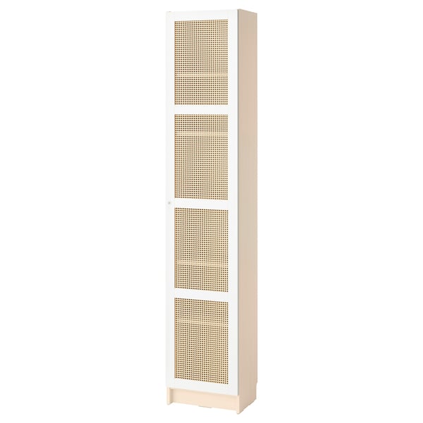BILLY / HÖGADAL - Bookcase with door, birch effect,40x30x202 cm