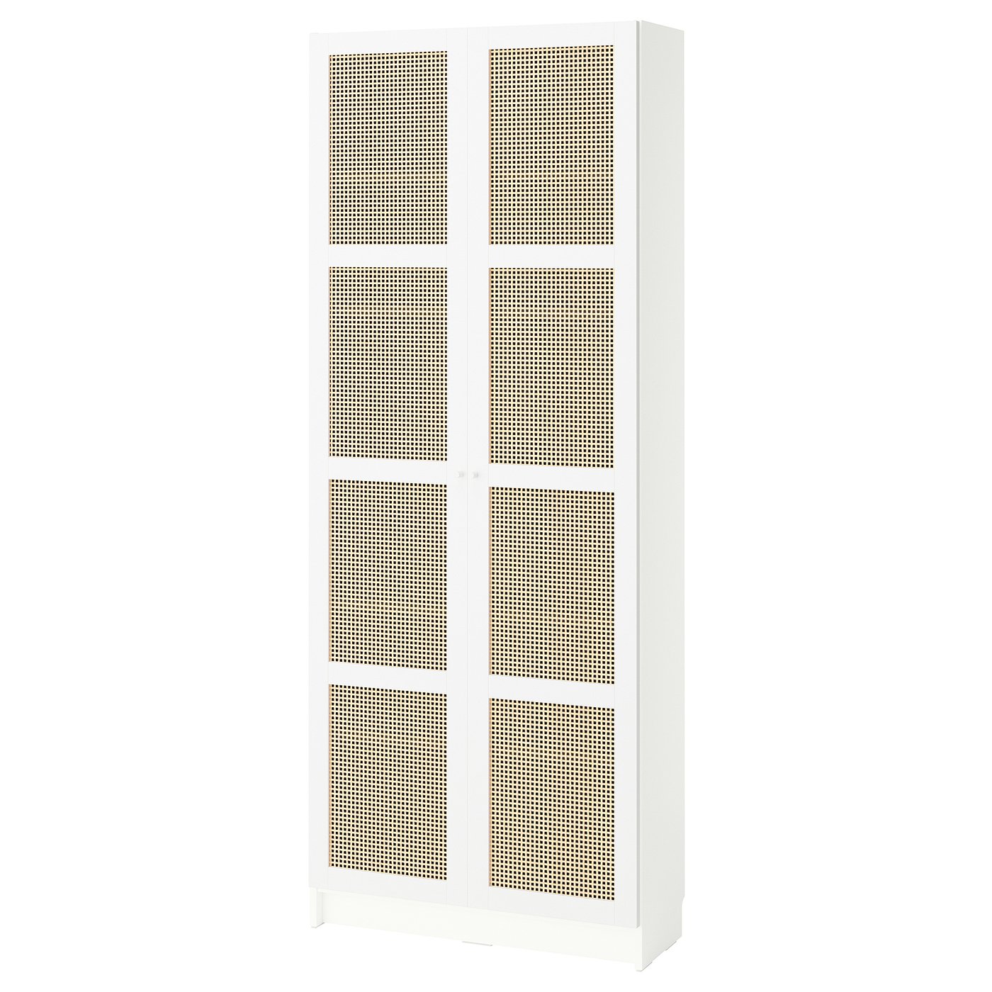 BILLY / HÖGADAL bookcase with doors, white, 80x30x202 cm