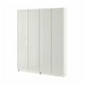 BILLY / HÖGBO bookcase combination w glass doors, white, 160x202 cm