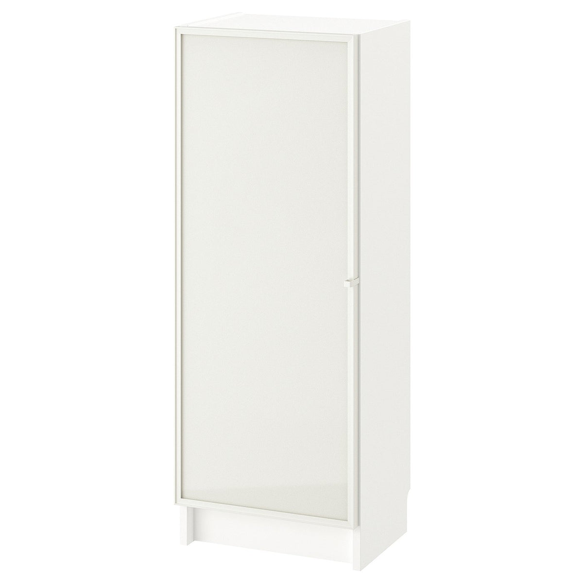 BILLY / HÖGBO bookcase with glass door, white, 40x30x106 cm
