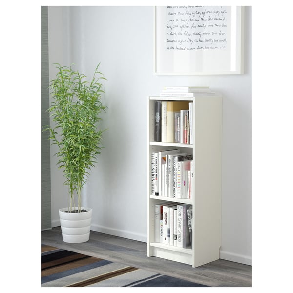 BILLY bookcase, white, 40x28x106 cm