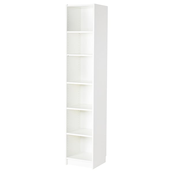 BILLY bookcase, white, 40x39x202 cm
