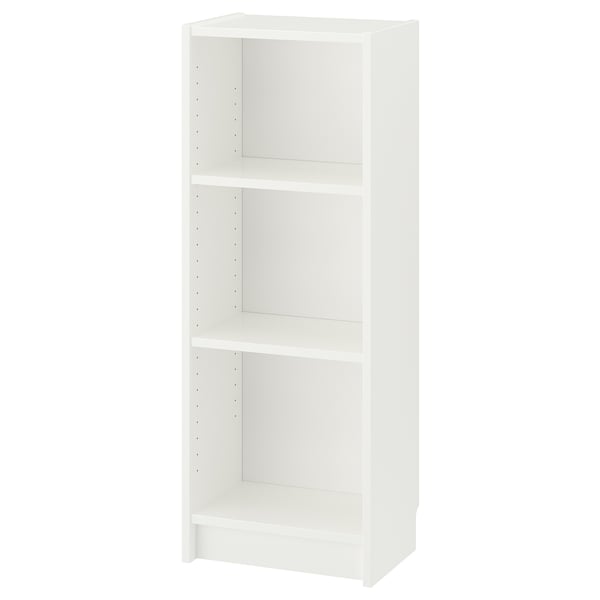 BILLY bookcase, white, 40x28x106 cm