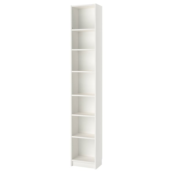 BILLY bookcase, white, 40x28x237 cm