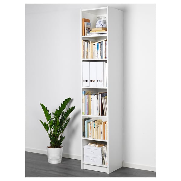 BILLY bookcase, white, 40x39x202 cm