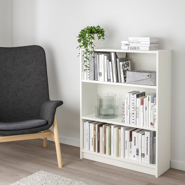 BILLY bookcase, white, 80x28x106 cm