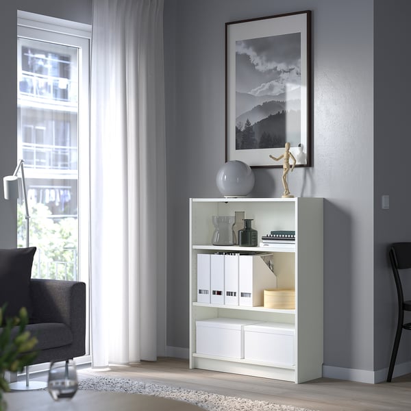 BILLY bookcase, white, 80x28x106 cm