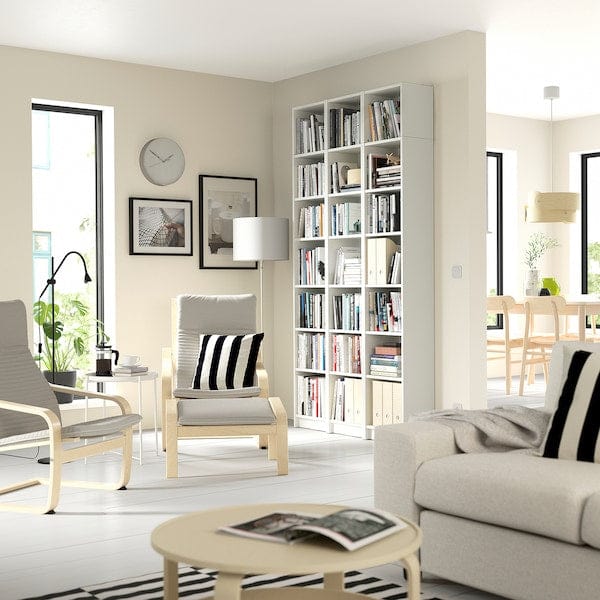 Ikea BILLY - Bookcase, white, 120x28x237 cm