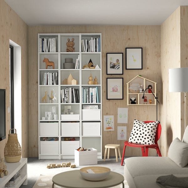 Ikea BILLY - Bookcase, white, 120x28x237 cm