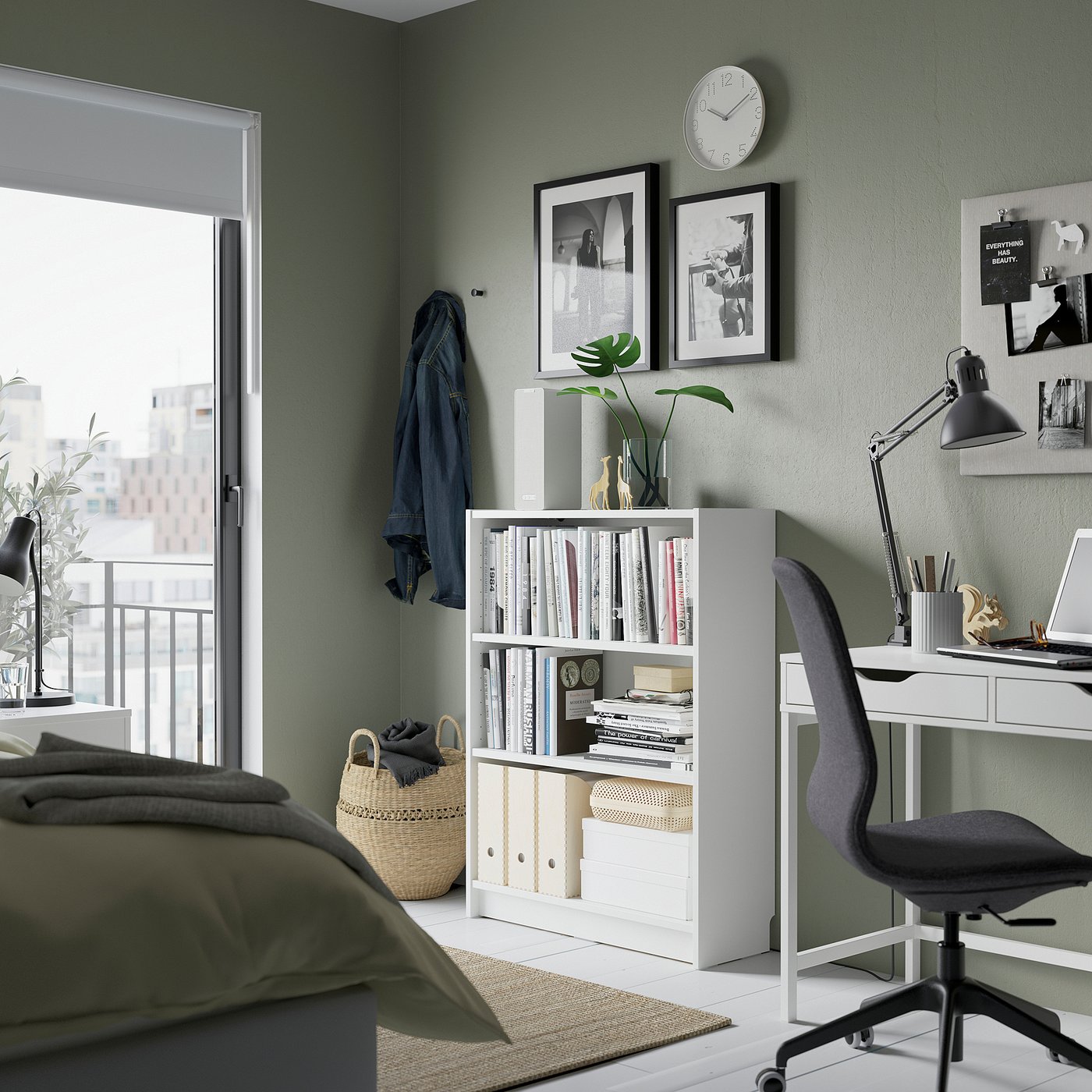 BILLY bookcase, white, 80x28x106 cm