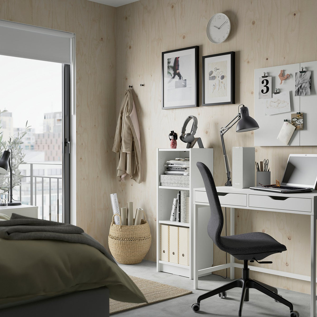 BILLY bookcase, white, 40x28x106 cm