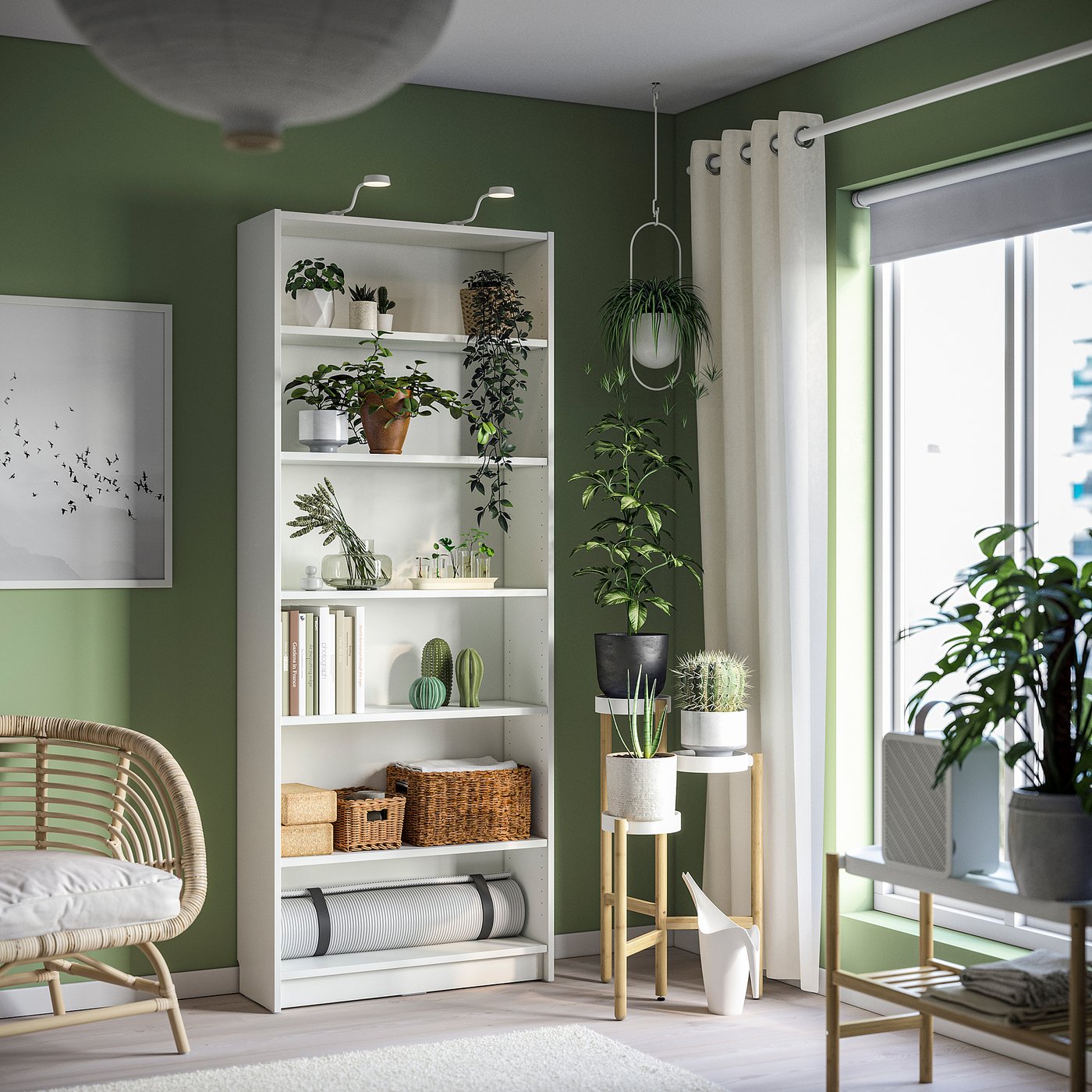 BILLY bookcase, white, 80x28x202 cm