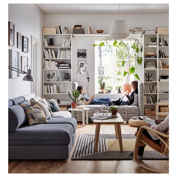 BILLY bookcase with height extension unit, white, 80x39x237 cm