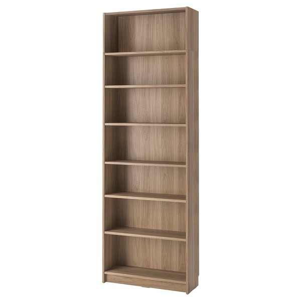 BILLY bookcase with height extension unit, oak effect, 80x28x237 cm