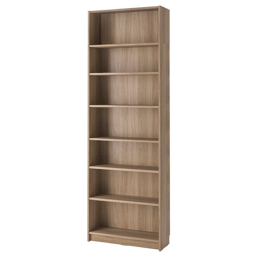 BILLY - Bookcase with height extension unit, oak effect, 80x28x237 cm