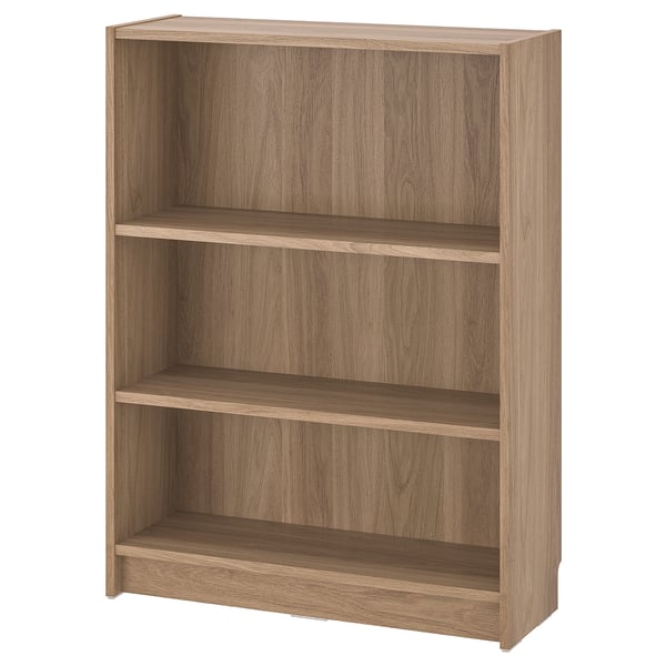 BILLY bookcase, oak effect, 80x28x106 cm