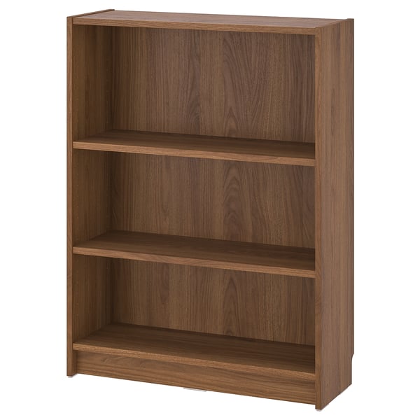 BILLY bookcase, brown walnut effect, 80x28x106 cm