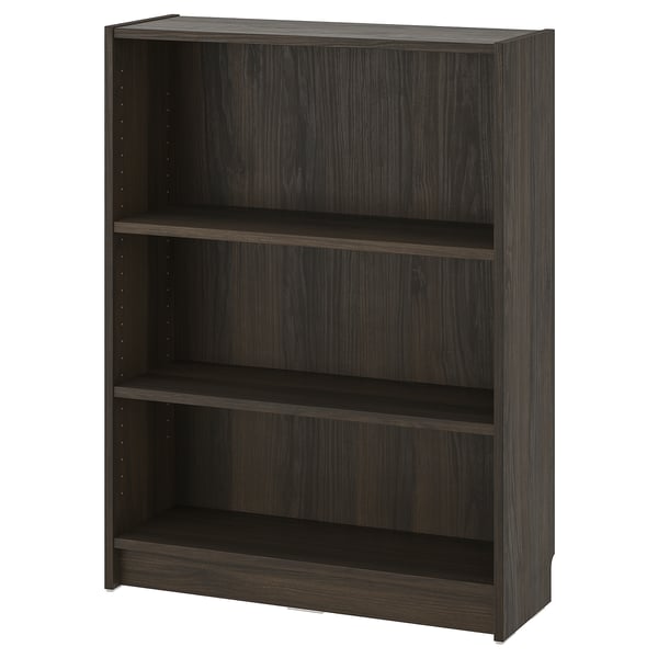 BILLY bookcase, dark brown oak effect, 80x28x106 cm