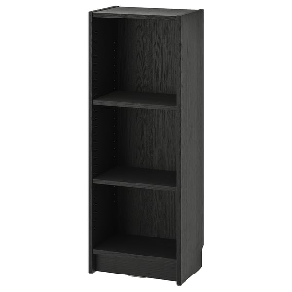 BILLY bookcase, black oak effect, 40x28x106 cm