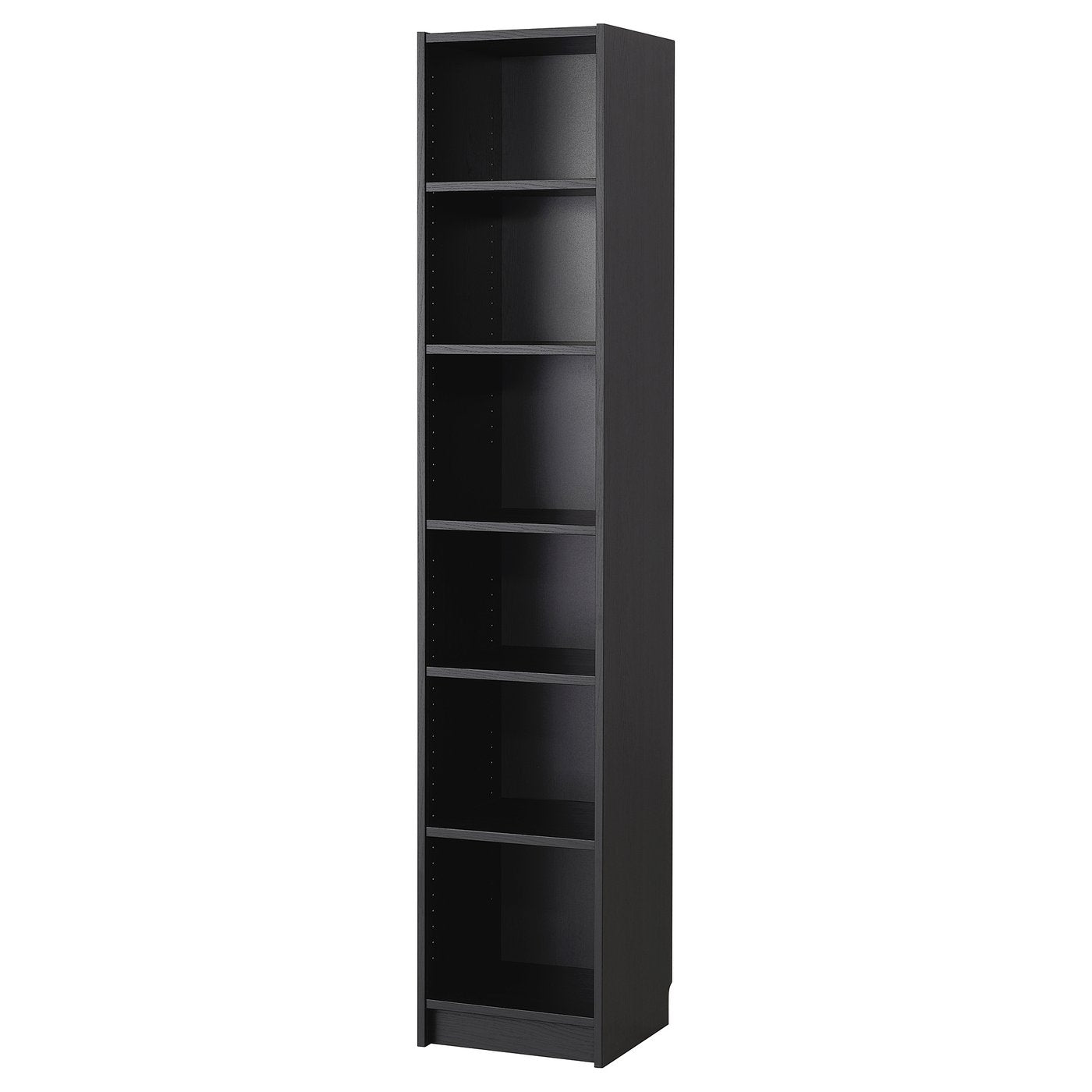 BILLY bookcase, black oak effect, 40x202x39 cm