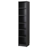 BILLY bookcase, black oak effect, 40x39x202 cm