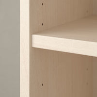 BILLY / OXBERG - Bookcase combination with doors, birch effect,240x30x106 cm