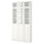 BILLY / OXBERG bookcase, white/glass, 120x30x237 cm