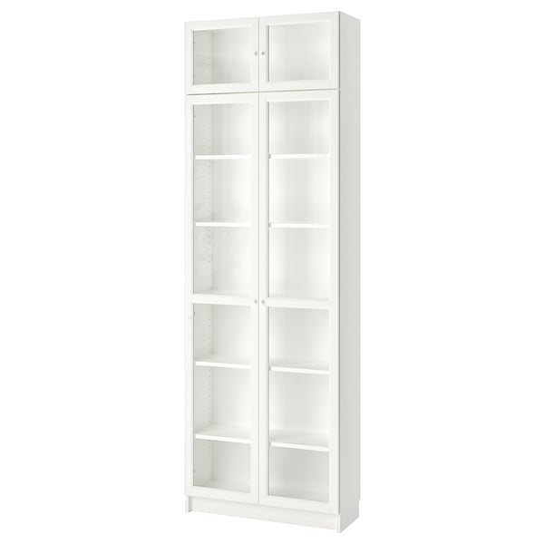 BILLY / OXBERG - BILLY / OXBERG Bookcase, white, 80x30x237 cm