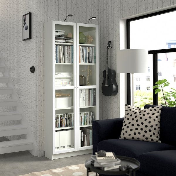 Ikea BILLY / OXBERG - Bookcase, white, 80x30x202 cm