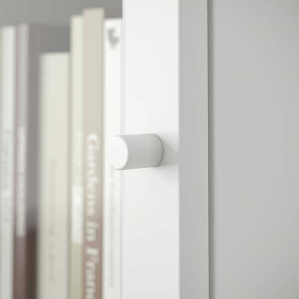 Ikea BILLY / OXBERG - Bookcase with glass door, white/glass, 40x30x237 cm